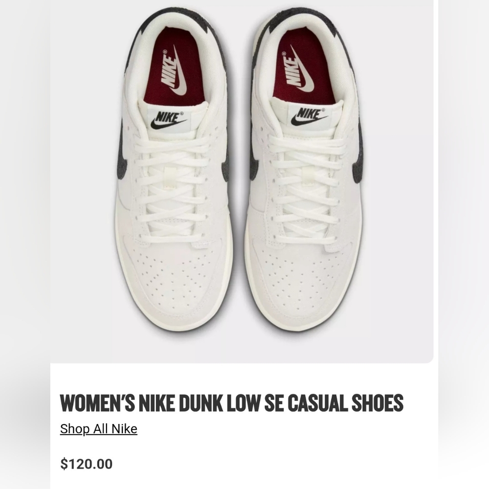 Women's Nike Dunk Low SE Casual Shoes - Picture 2 of 8